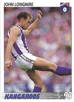 1993 Select AFL #60 John Longmire Front
